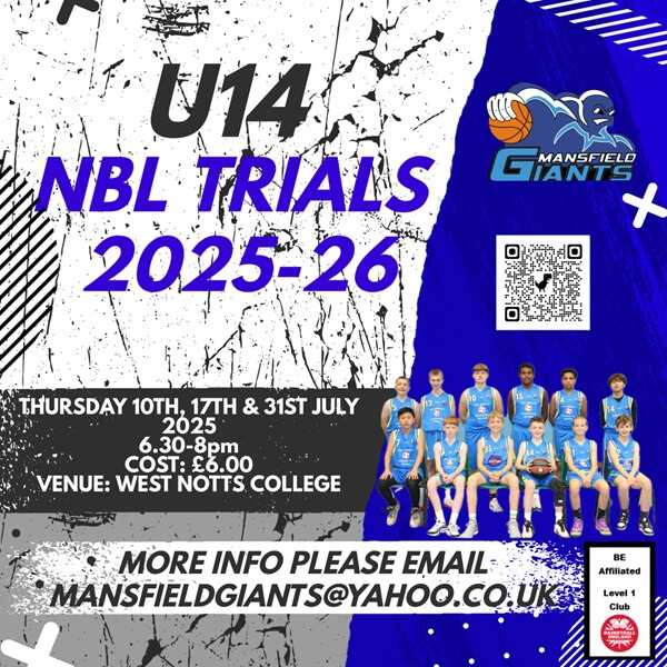 Mansfield Giants U14 Boys Trials